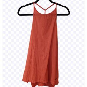 Nike orange red tank top women sz XL semi new